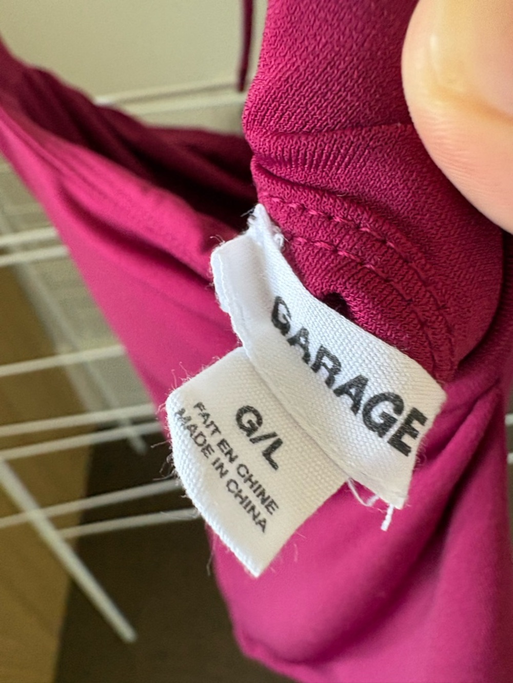 Garage - Fuchsia Ruched Front Tank Top - Picture 3 of 3